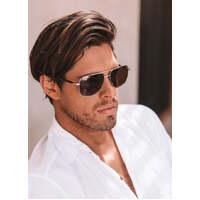 Bask Eyewear Ryse 17-7520 Silver and Matte Tortoise / Brown Polarised Lenses