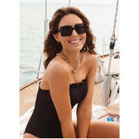 Bask Eyewear Lola 98-0110 Shiny Black / Grey Polarised Lenses