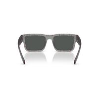 Arnette Omgee AN4344 296987-54 Matte Transparent Grey w Pink Splatter / Dark Grey Lenses