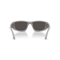 Arnette Zyme AN4358 296187-58 Metallic Silver / Dark Grey Lenses