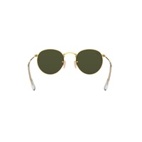 Ray-Ban RB3447 001-50 Round Metal Gold / Green Classic G-15 Lenses