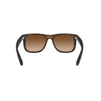 Ray-Ban RB4165 710/13-55 Justin Rubber Light Havana / Brown Gradient Lenses