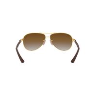 Ray-Ban RB8313 001/51-58 Carbon Fibre Arista Gold / Clear Brown Gradient Lenses