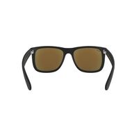 Ray-Ban RB4165 622/55-55 Justin Rubber Black / Blue Mirror Lenses