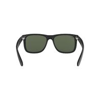 Ray-Ban RB4165 601/71-55 Justin Gloss Black / Green Classic Lenses