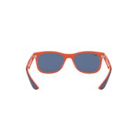 Ray-Ban Junior RJ9052S 178/80-48 New Wayfarer Blue On Orange / Blue Lenses