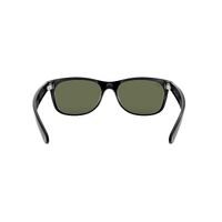 Ray-Ban RB2132 901-58 New Wayfarer Black / Crystal Green Lenses