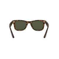 Ray-Ban RB4340 710-50 Wayfarer Ease Light Havana / Green Classic G-15 Lenses