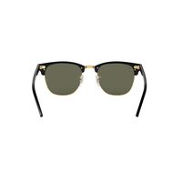 Ray-Ban RB3016F 901/58-55 Clubmaster A Fit Polished Black / G-15 Green Classic Polarised Lenses