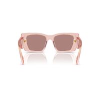 Prada PR08YS 19Q10D-51 Transparent Peach / Light Brown Lenses