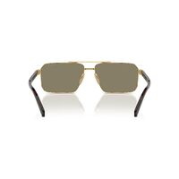 Prada PRA57S 5AK90F-61 Gold / Light Brown Lenses