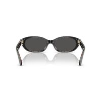 Burberry BE4447D 412187-55 Black Vintage Check / Dark Grey Lenses