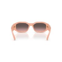 Versace VE4361 539258-53 Nude Opal / Pink Grey Gradient w Silver Mirror Lenses