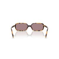Miu Miu MU11ZS 14L20I-53 Havana Honey / Light Purple Brown Lenses