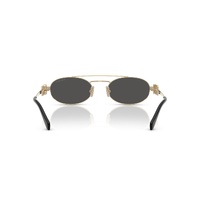Miu Miu MU54ZS ZVN08Z-53 Pale Gold / Dark Grey Lenses