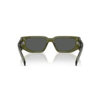 Prada PR09ZS 25A40L-54 Transparent Military Green / Dark Grey Lenses