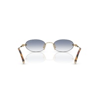 Miu Miu MUA54S ZVN80O-51 Pale Gold / Clear Gradient Light Blue Lenses