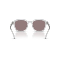 Emporio Armani EA4245U 62507N-54 Shiny Transparent Crystal / Purple Brown Lenses