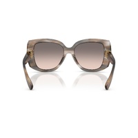 Dolce & Gabbana DG4495 34493B-56 Striped Grey / Pink Gradient Grey Lenses