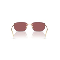 Ray-Ban RB3768 001/D0-56 Arista Gold / Dark Violet Red Mirror Lenses