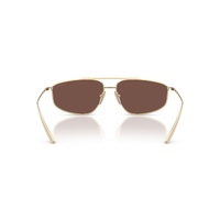 Prada PRC51S ZVN80T-58 Pale Gold / Black Chocolate Lenses
