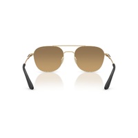 Giorgio Armani AR6178 30023K-54 Matte Pale Gold / Brown Grey Gradient Mirror Lenses
