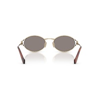 Miu Miu MU52YS ZVN80Q-54 Pale Gold / Dark Grey Lenses