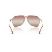 Dolce & Gabbana DG2326 1298EL-62 Rose Gold / Pink Brown Mirror Gradient Lenses