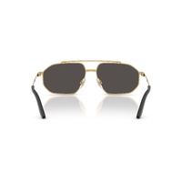 Dolce & Gabbana DG2328 131387-59 Gold w Silver / Dark Grey Lenses