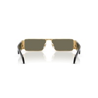 Versace VE2286 100203-57 Gold / Clear Mirror Real Yellow Gold Lenses