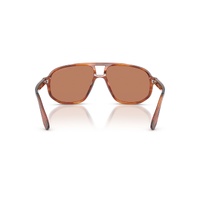 Emporio Armani EA4263U 632973-57 Striped Dark Brown / Brown Lenses