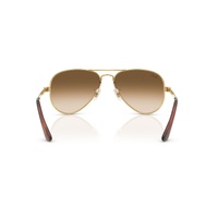 Ray-Ban RB3925 001/51-58 Aviator Max Arista Gold / Clear Brown Gradient Lenses