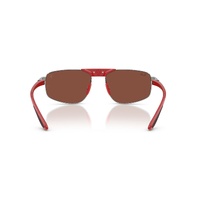 Ray-Ban RB3776M F126C5-58 Scuderia Ferrari Collection Gunmetal / Red Lenses