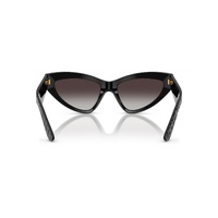 Dolce & Gabbana DG4439 32888G-55 Black Texture Cocco / Grey Gradient Lenses