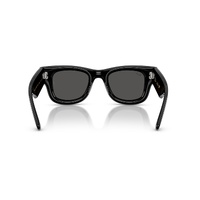 Ray-Ban RB4940B 686487-47 Wayfarer Puffer Black w Strass / Dark Grey Lenses