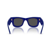 Ray-Ban RB4940BP 686787-47 Wayfarer Puffer Blue w Strass Pave / Dark Grey Lenses