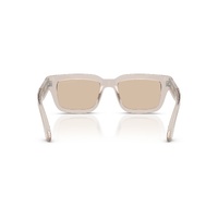 Emporio Armani EA4270F 636393-53 Shiny Transparent Tundra / Light Brown Lenses