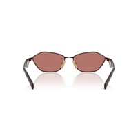 Prada PRD50S 22J80W-57 Satin Cigar / Bordeaux Lenses