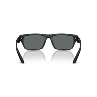 Emporio Armani EA4267U 500181-57 Rubberised Matte Black / Dark Grey Polarised Lenses