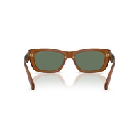 Miu Miu MUB12S 22I70L-56 Amber / Dark Green Lenses