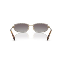 Miu Miu MUA50S ZVN30C-68 Pale Gold / Blue Gradient Silver Mirror Lenses