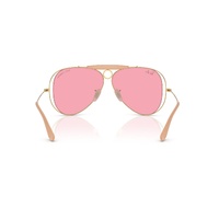 Ray-Ban The Shooter By Dolce & Gabbana RB3138M 001/84-54 Arista Gold / Pink Lenses