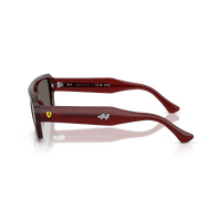 Ray-Ban RB4454M F710B1-56 Scuderia Ferrari Lewis Hamilton Driver Special Edition 2026 | Red Transparent / Dark Grey Lenses