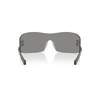Miu Miu MUB53S 1BC81A-44 Silver / Dark Grey Lenses