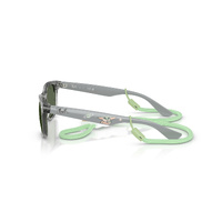 Ray-Ban Junior RJ9052S 722871-47 New Wayfarer Transparent Grey / Dark Green Lenses