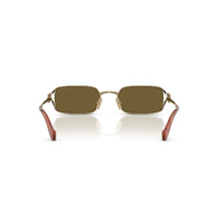 Miu Miu MUC50S 7OE09Z-52 Old Gold / Dark Brown Lenses