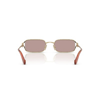 Miu Miu MUC50S ZVN20I-52 Pale Gold / Light Purple Brown Lenses