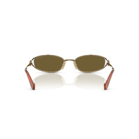 Miu Miu MUC51S 7OE09Z-54 Old Gold / Dark Brown Lenses