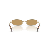 Miu Miu MUC51S ZVN10Y-54 Pale Gold / Brown Lenses