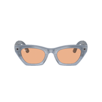 Ray-Ban x Meta (Gen 3) Zena RW4015 691410-49 Milky Grey Lilac / Copper Transition Photochromic Lenses